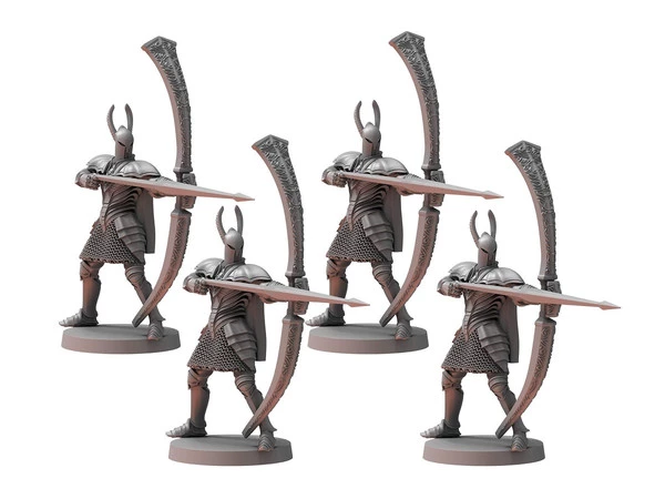 STEAMFORGED GAMES Dark Souls The Roleplaying Game Silver Knight Greatbowmen Miniature Set 3 STEAMFORGED GAMES Dark Souls The Roleplaying Game Silver Knight Greatbowmen Miniature Set