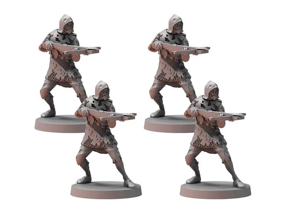 STEAMFORGED GAMES Dark Souls The Roleplaying Game Hollow Crossbowmen Miniature Set 3 STEAMFORGED GAMES Dark Souls The Roleplaying Game Hollow Crossbowmen Miniature Set